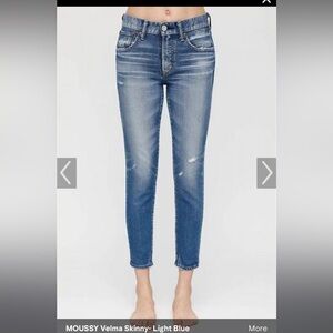 Moussy denim. Velma skinny. Size 27